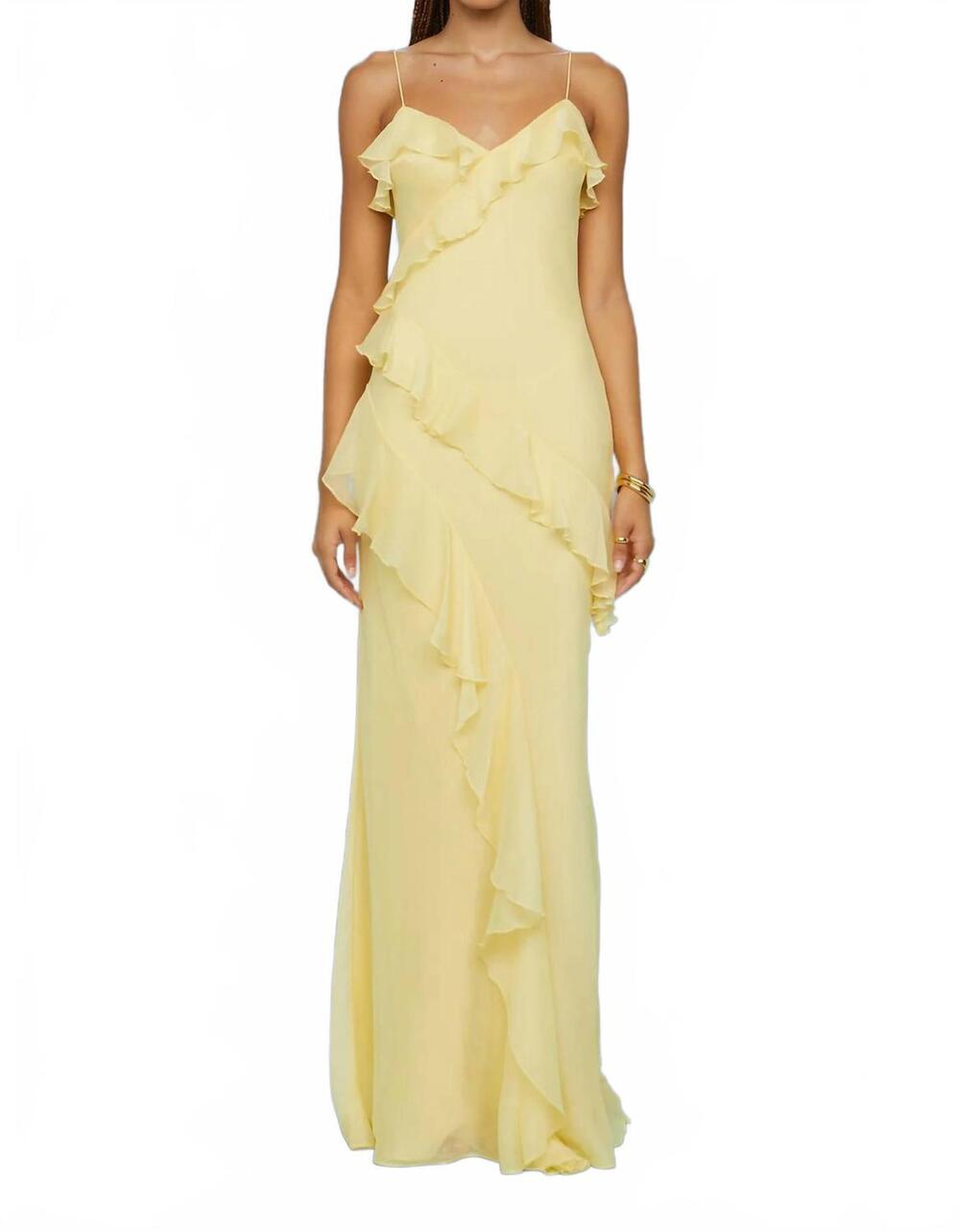 NEW AMUR sofia gown in yellow